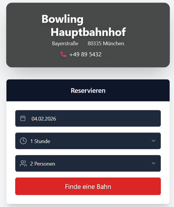 Public Booking Wizard